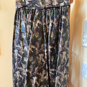 Camouflaged High Waisted skirt suit